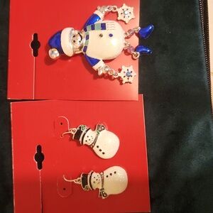 Snowman and Snowman earrings